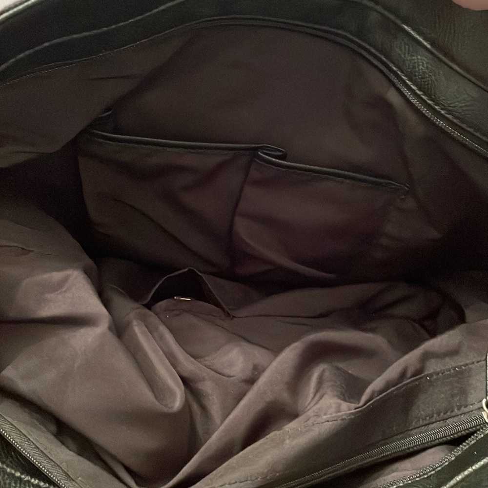Nine West Black Tote Bag with multiple compartments - Picture 3 of 8